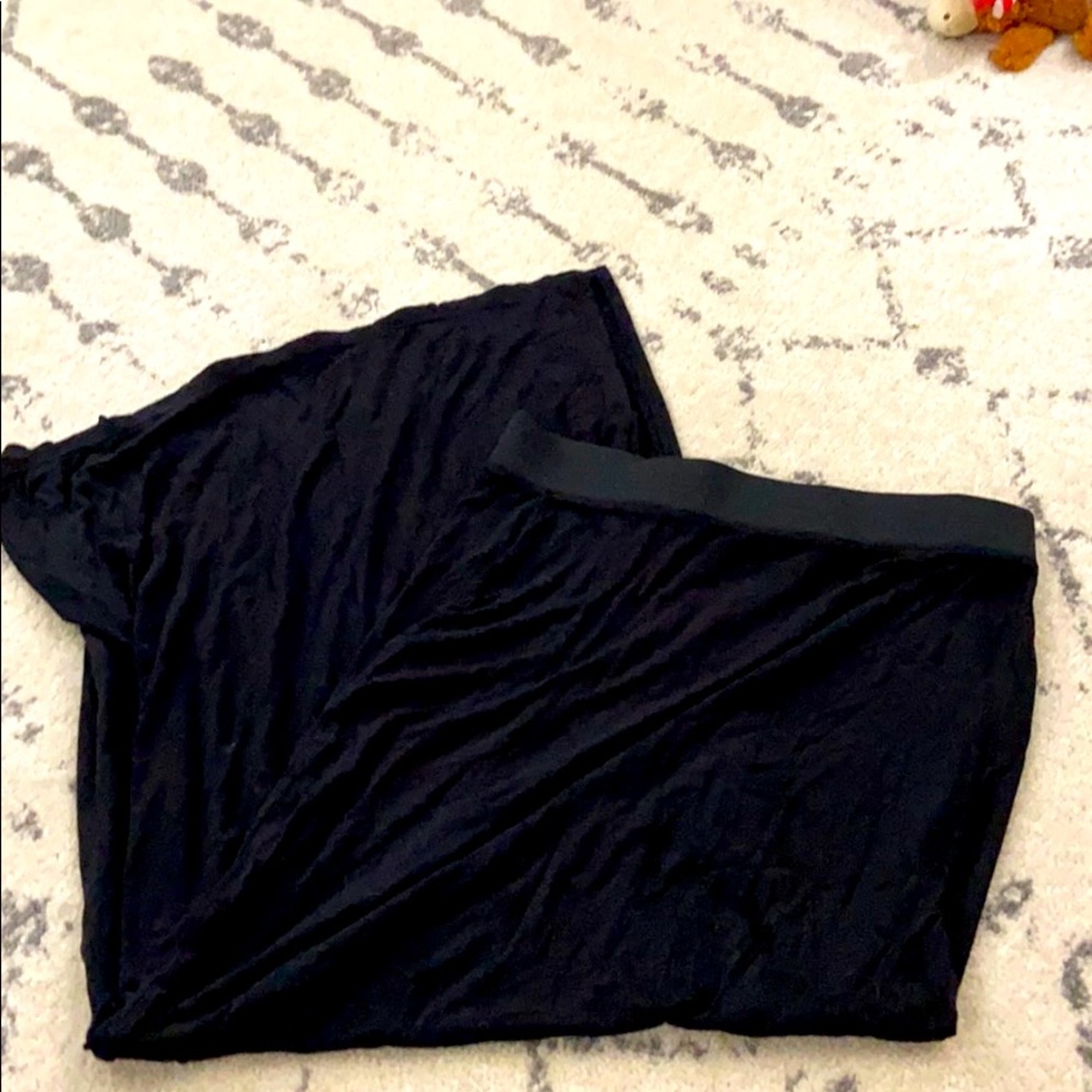 Black maxi skirt